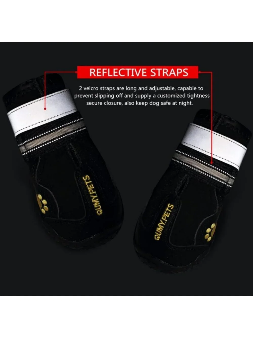 Waterproof Dog Boots for Large & Medium Dogs | Winter & Summer Paw Protectors